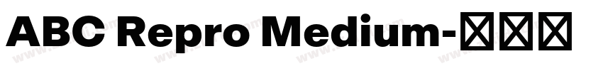ABC Repro Medium字体转换